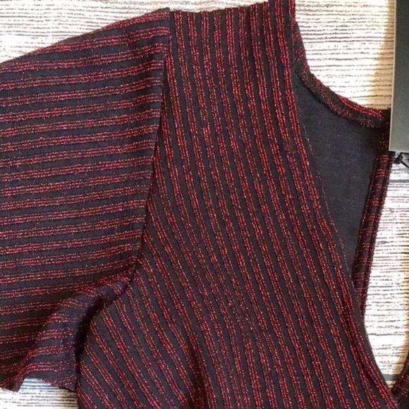 I. Madeline Bodysuit Lulu’s Red Striped Sparkly - Picture 6 of 8